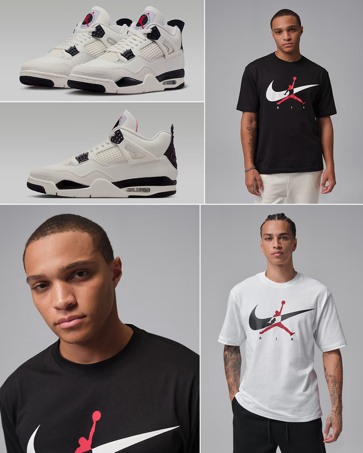 Air Jordan 4 Flight Club x Jordan Brooklyn Mens Swoosh T Shirt Outfit