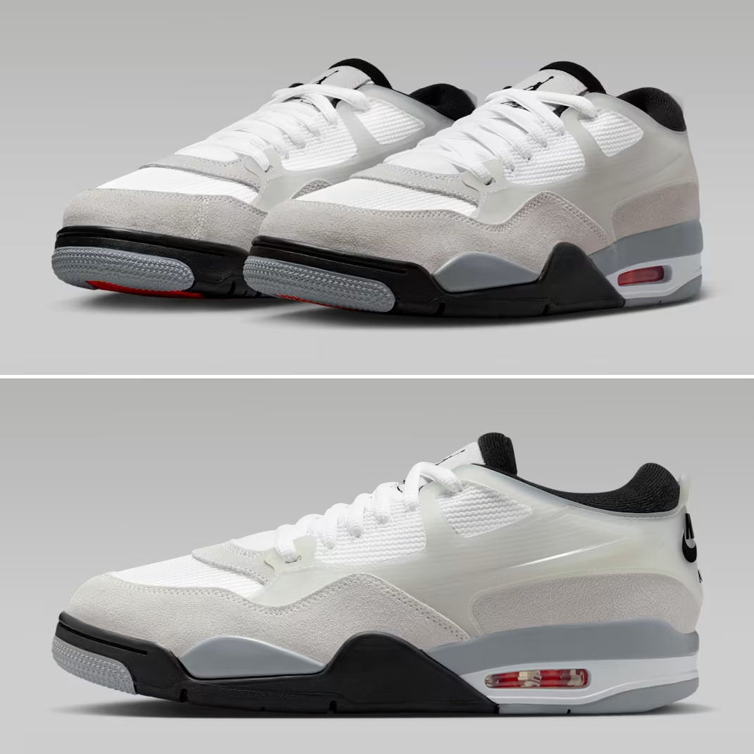 Air Jordan 4 RM White Infrared 23 Light Smoke Grey Black Mens Shoes FQ7939-108