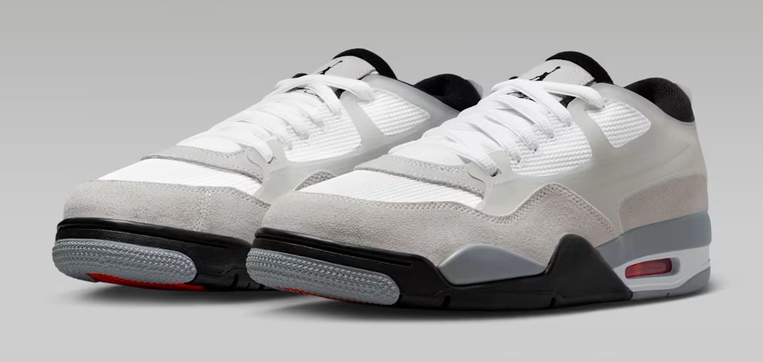 Air Jordan 4 RM White Infrared 23 Light Smoke Grey Black Mens Sneakers 1