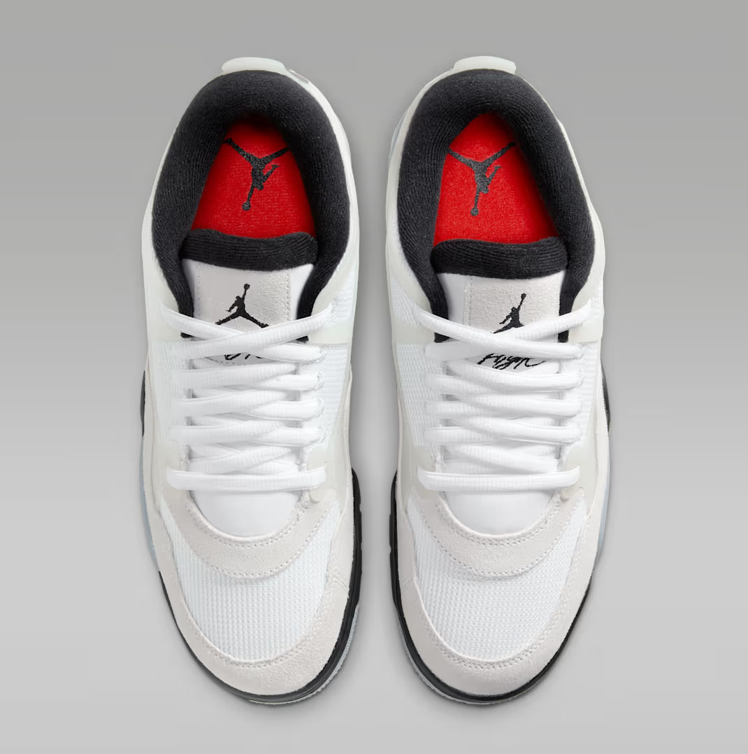 Air Jordan 4 RM White Infrared 23 Light Smoke Grey Black Mens Sneakers 4