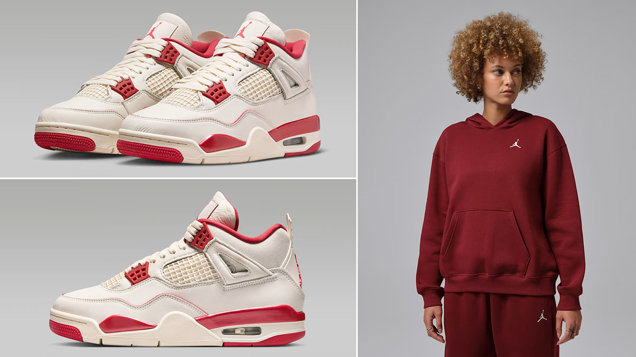 Air Jordan 4 Valentines Day 2026 x Jordan Brooklyn Fleece Womens Pullover Hoodie