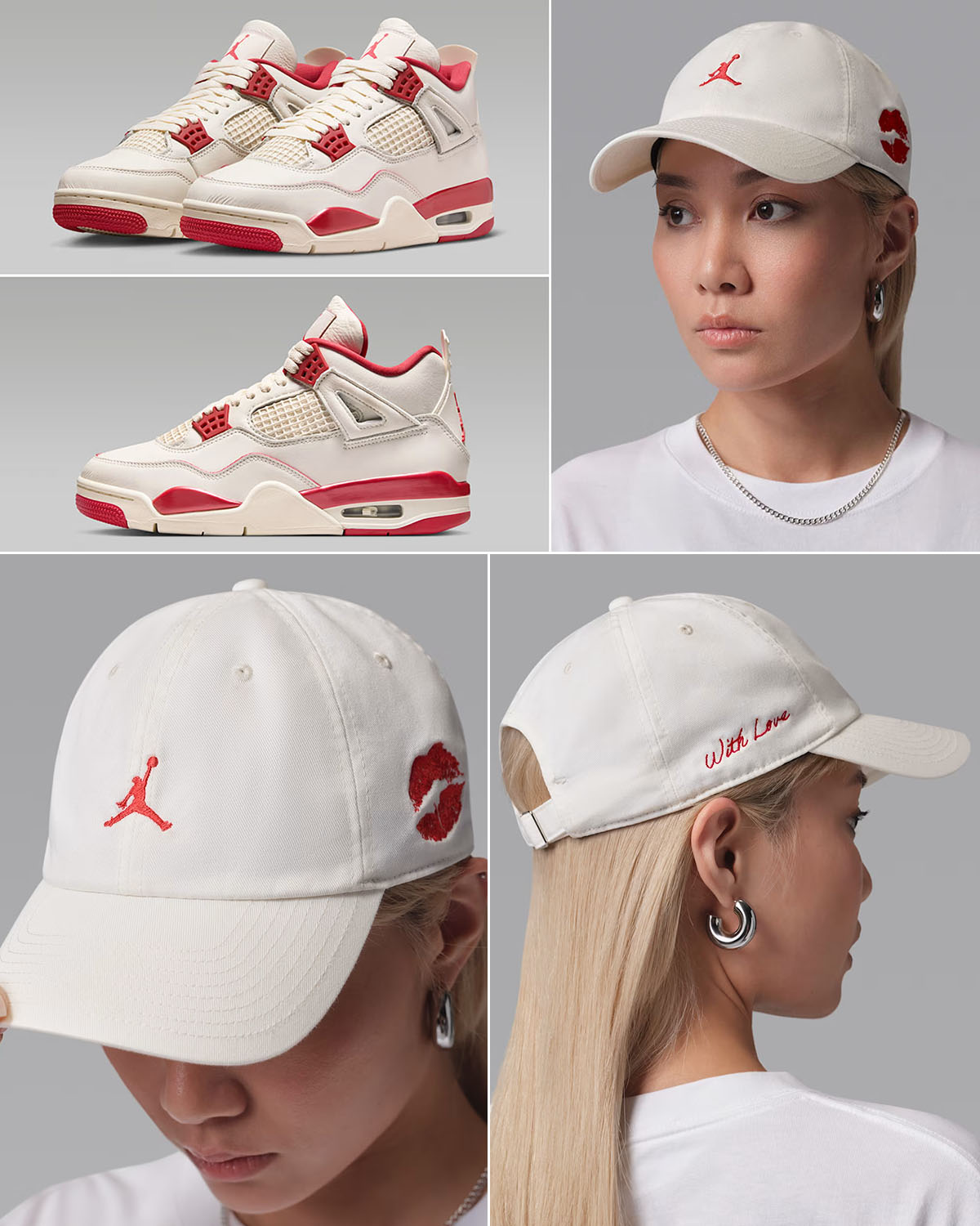 Air Jordan 4 Valentines Day 2026 x Jordan With Love Club Cap Sail Hat