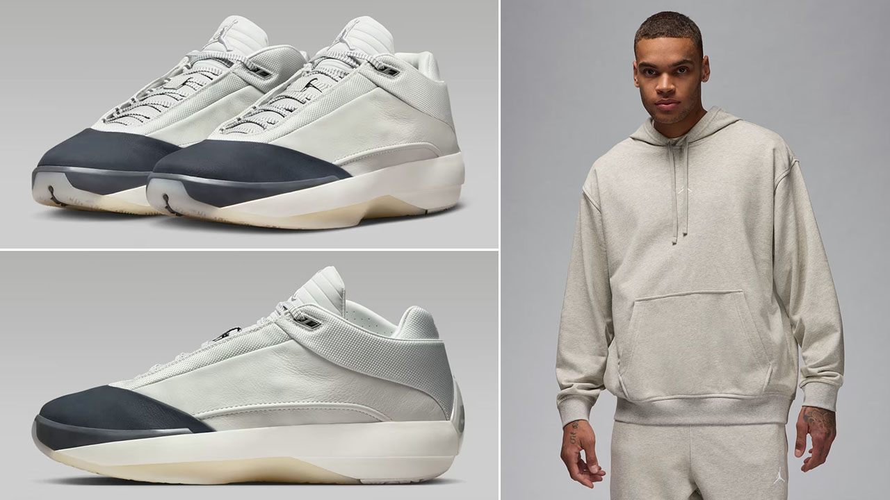 Air Jordan 40 Wolf Grey x Jordan Crossover Pullover Hoodie