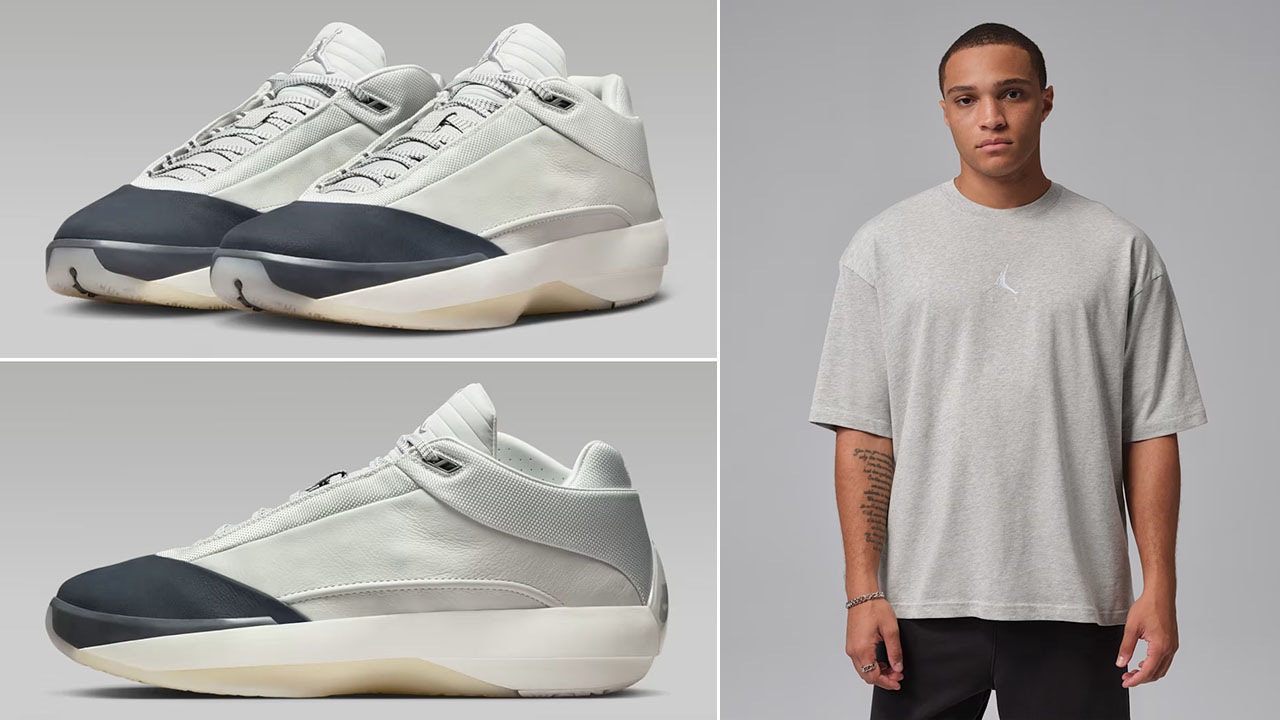 Air Jordan 40 Wolf Grey x Jordan Flight Essentials Oversized T Shirt