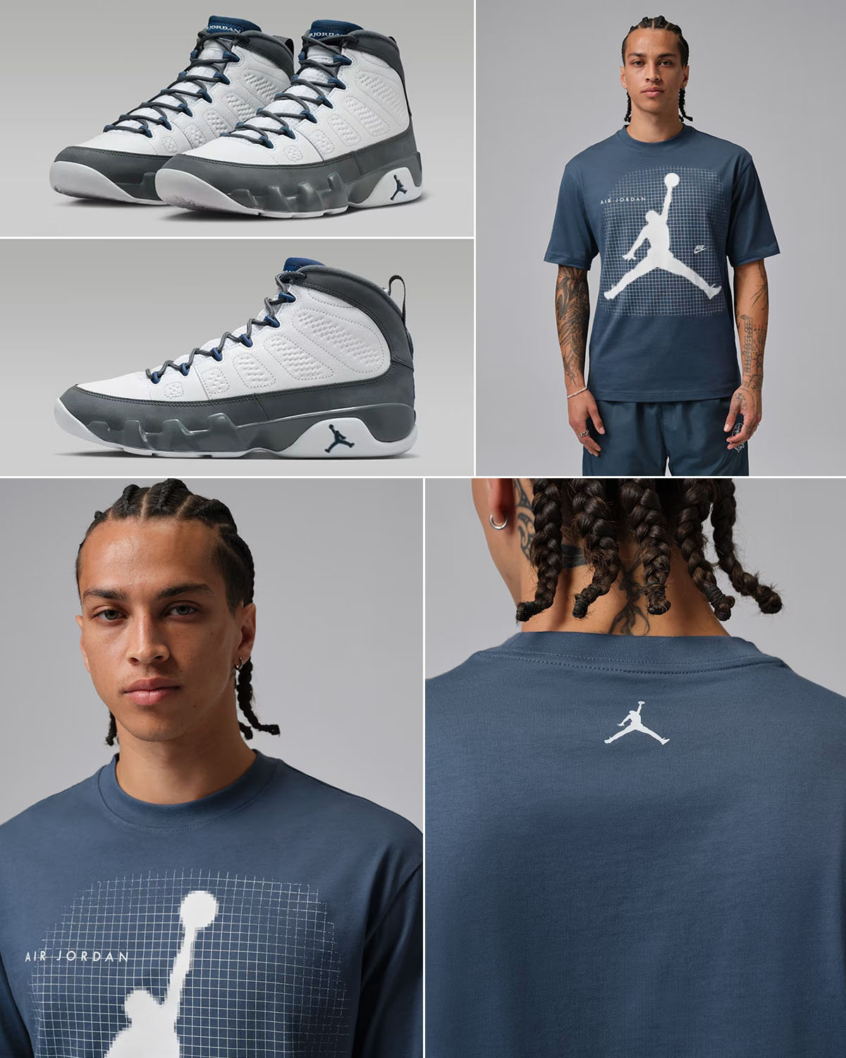 Air Jordan 9 Flint Grey 2026 x Jordan Mens Graphic T Shirt Outfit