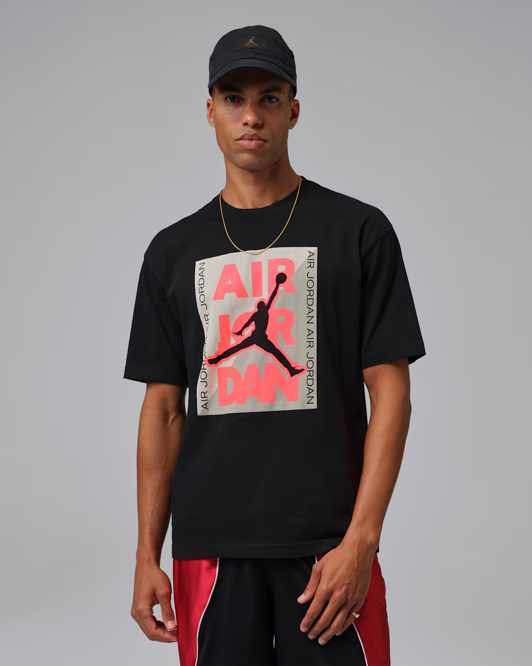 Air Jordan Men's Graphic T Shirt Black Infrared 23