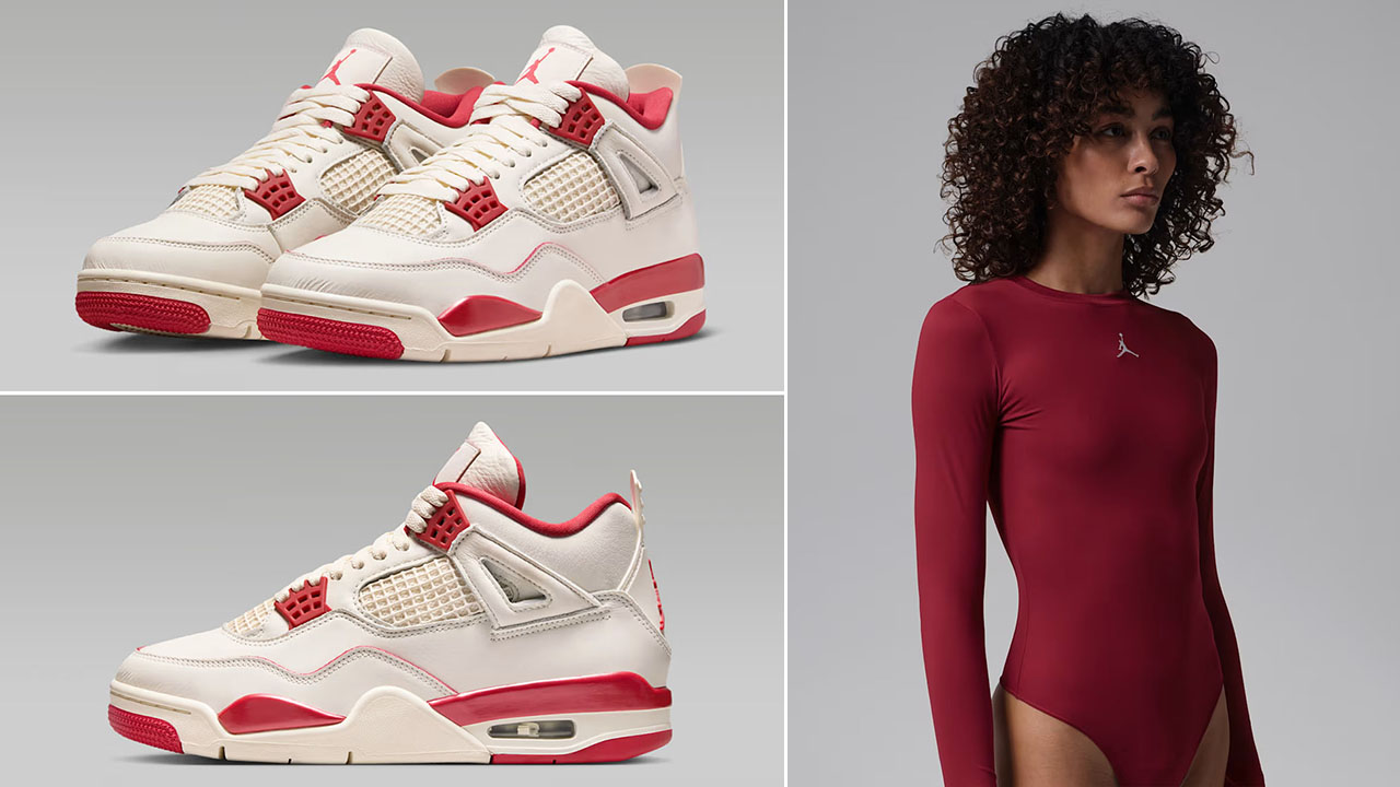 Air jordan 4 Valentines Day 2026 x Jordan Brooklyn Womens Bodysuit