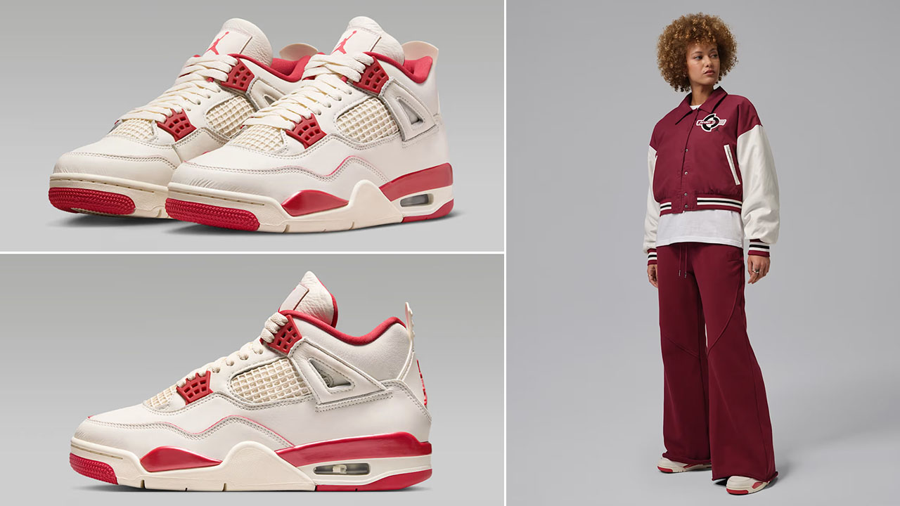 Air jordan 4 Valentines Day 2026 x Jordan Brooklyn Womens Varsity Jacket