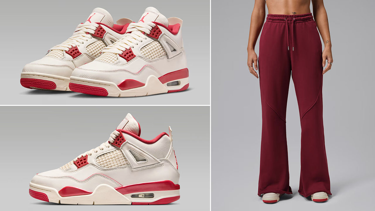 Air jordan 4 Valentines Day 2026 x Jordan Flight Fleece Womens Flared Pants