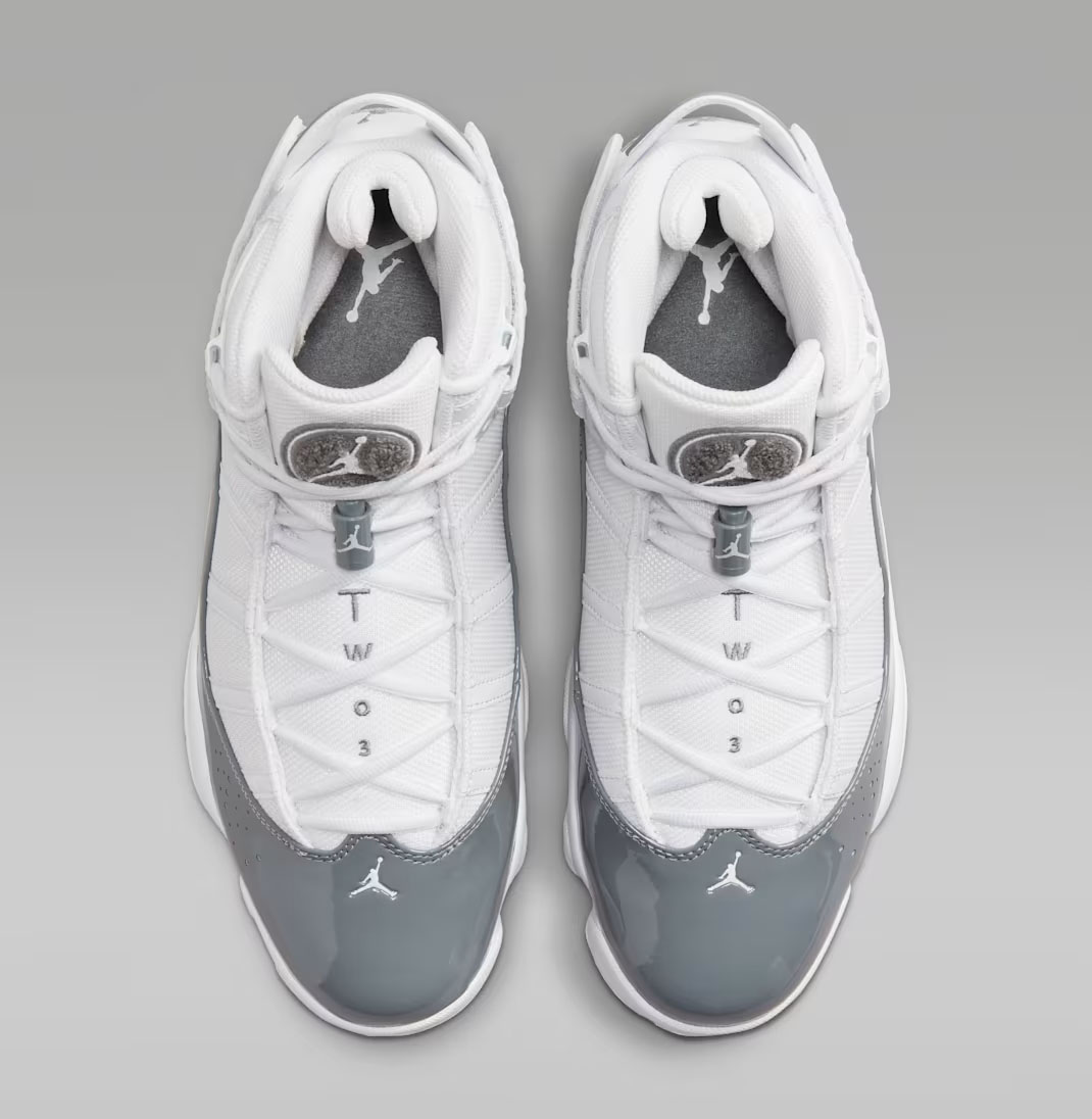 Jordan 6 Rings White Cool Grey Mens Shoes 4