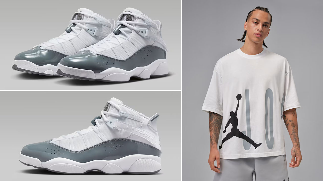 Jordan 6 Rings White Cool Grey Sneakers Outfits