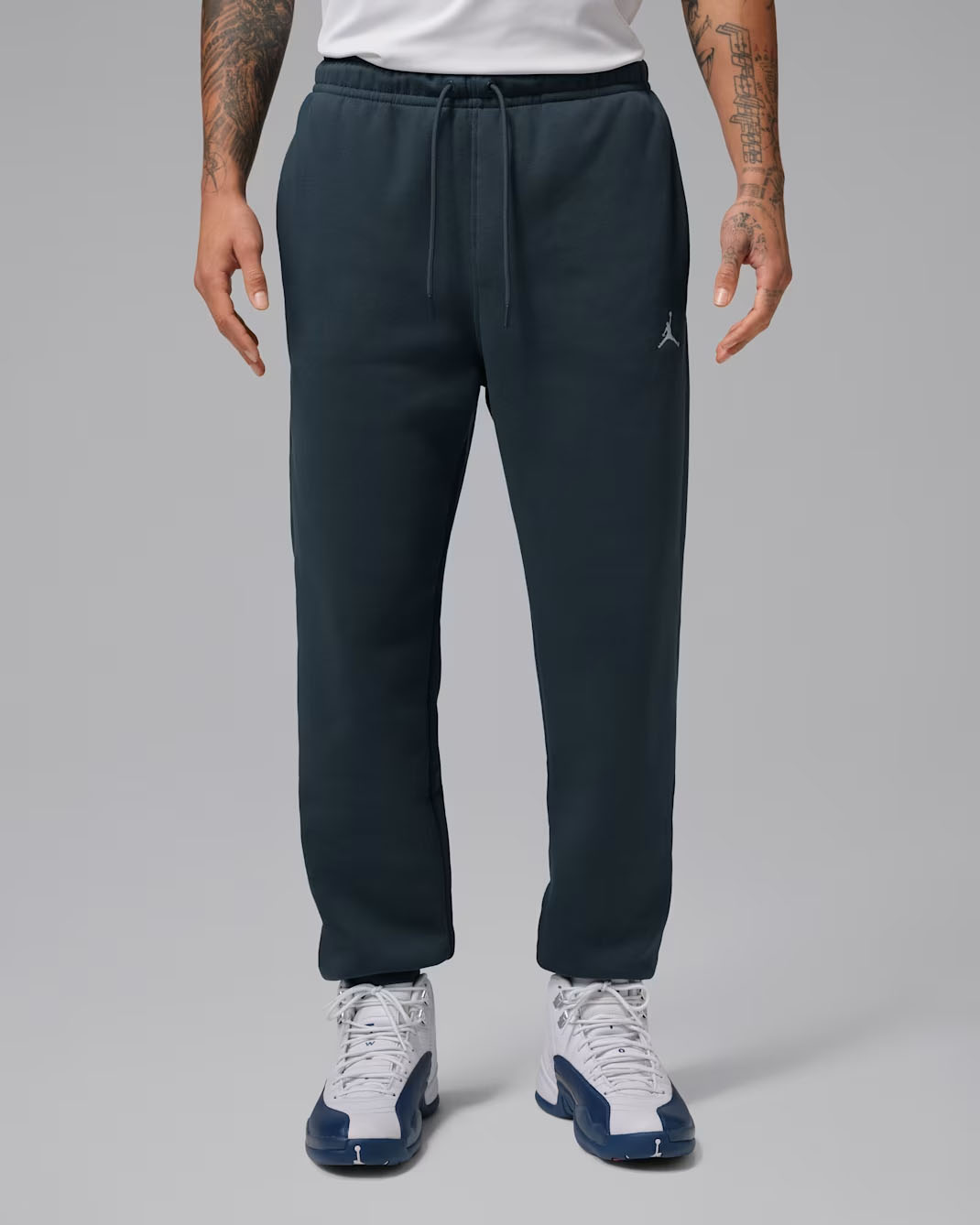 Jordan Brooklyn Fleece Mens Pants Squadron Blue White 1