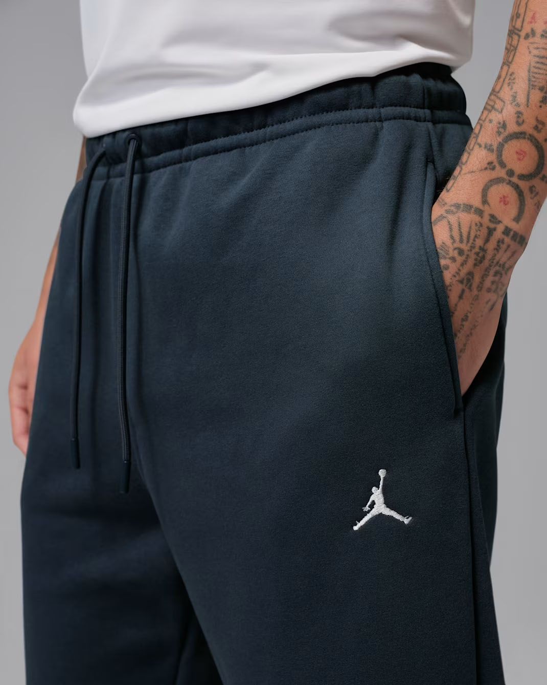 Jordan Brooklyn Fleece Mens Pants Squadron Blue White 2