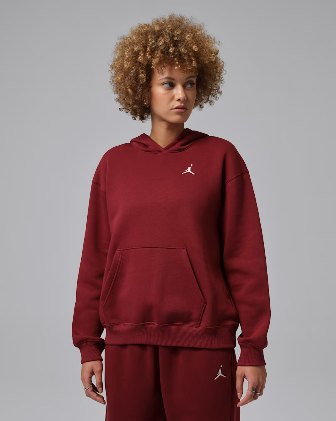 Jordan Brooklyn Fleece Women's Pullover Hoodie Team Red