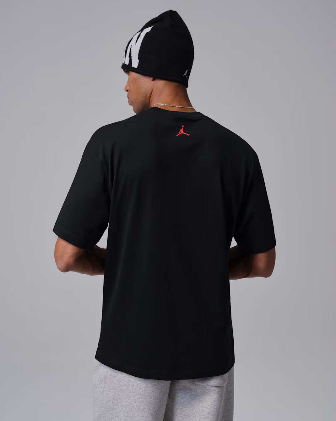Jordan Brooklyn Mens Graphic T Shirt Black Infrared 2
