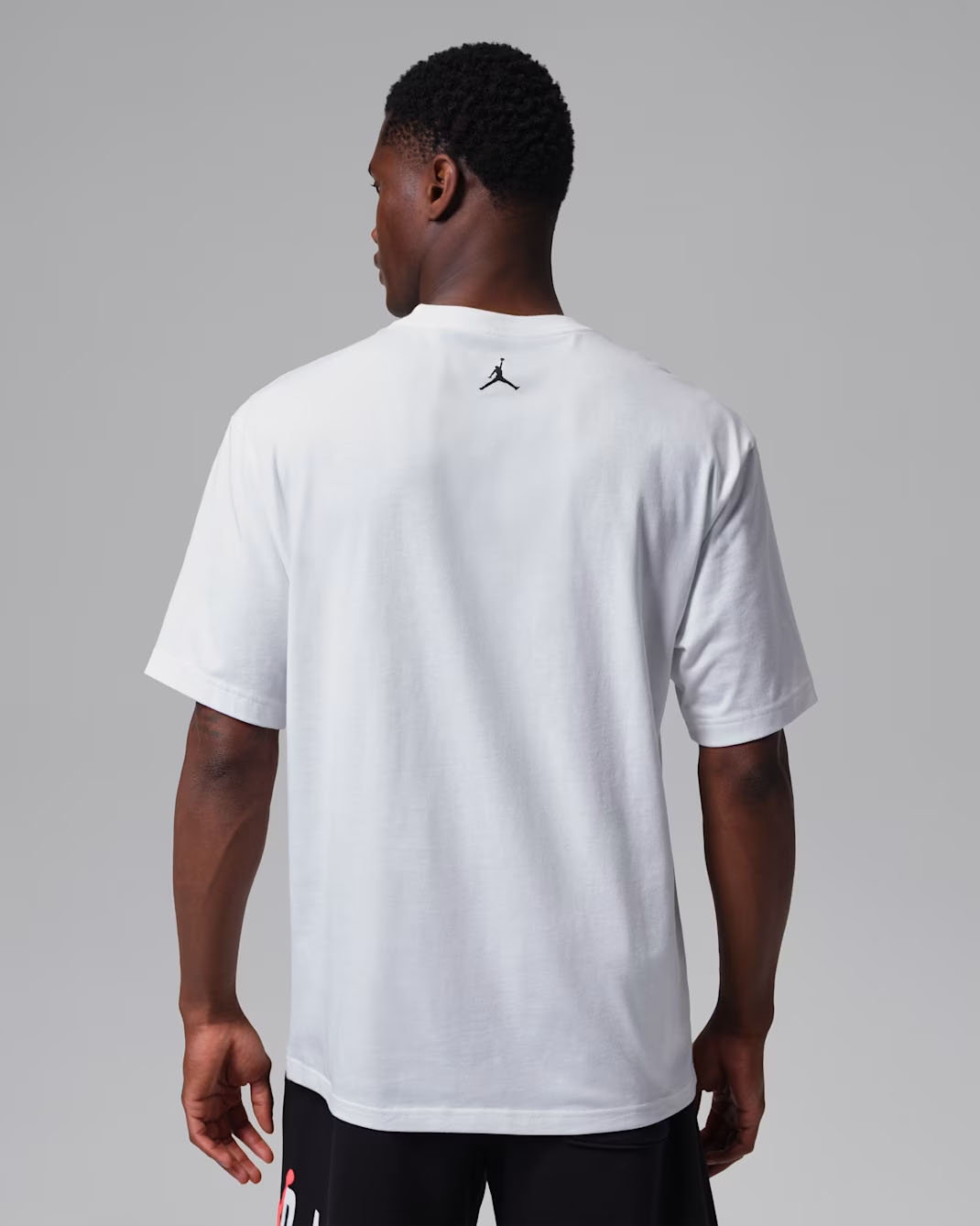 Jordan Brooklyn Mens Graphic T Shirt White Infrared 2
