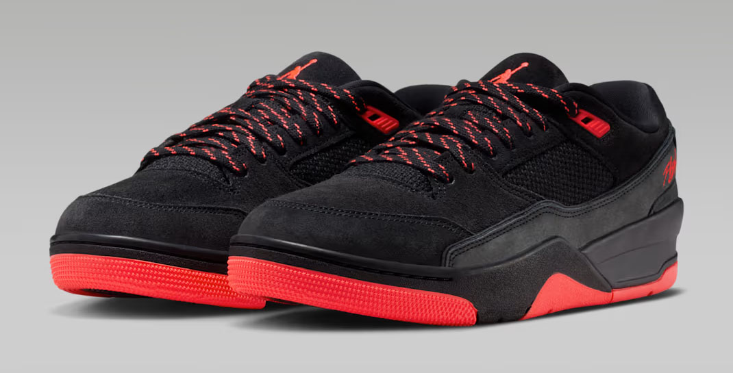 Jordan Flight Court Black Infrared 23 Mens Sneakers 1