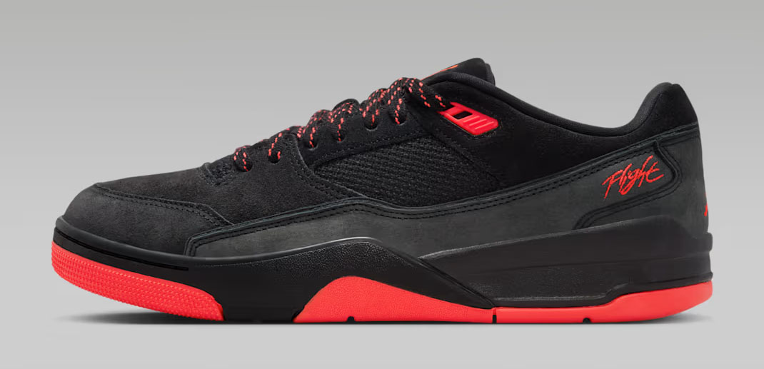 Jordan Flight Court Black Infrared 23 Mens Sneakers 2