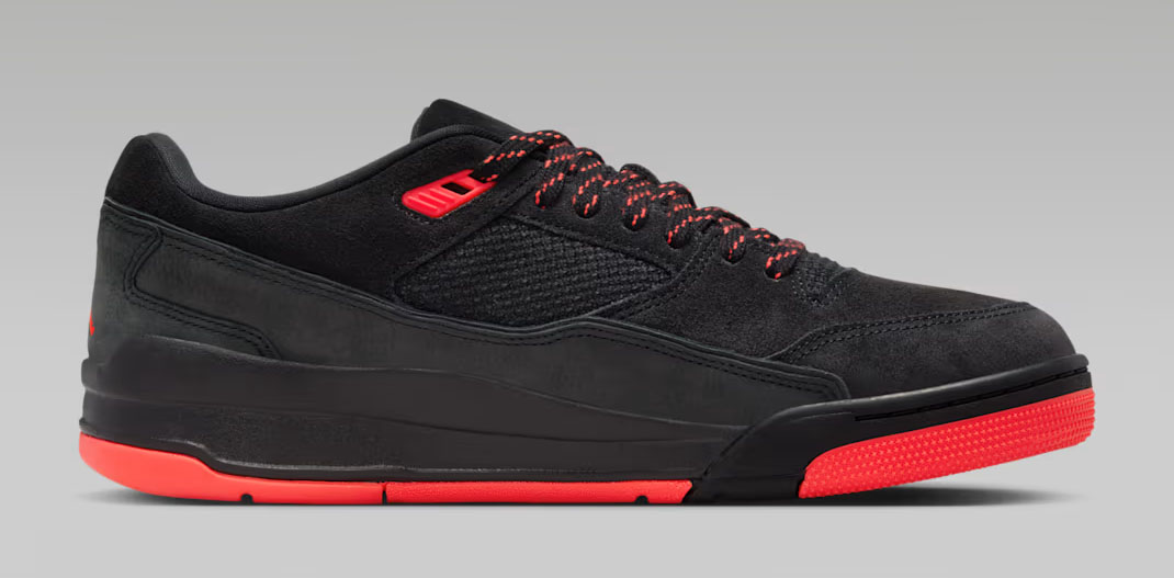 Jordan Flight Court Black Infrared 23 Mens Sneakers 3