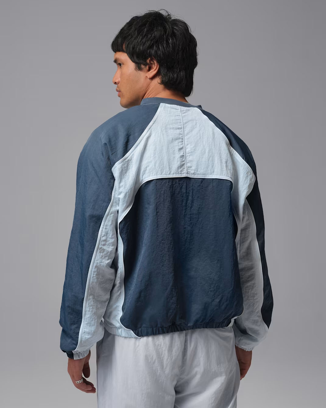 Jordan Flight Mens Long Sleeve Warm Up Top Squadron Blue Aura 2