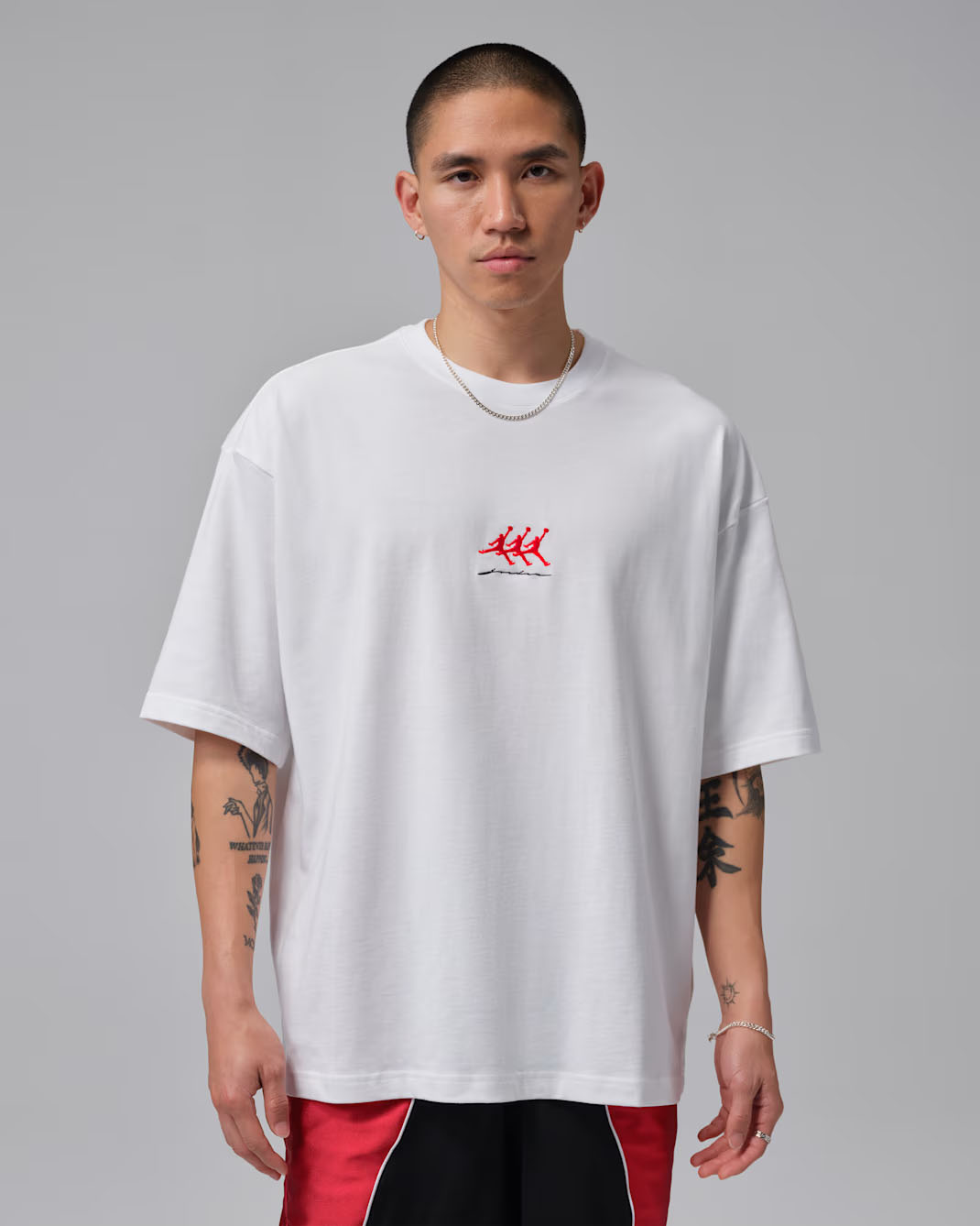 Jordan Flight Mens Oversized Graphic T Shirt White 1