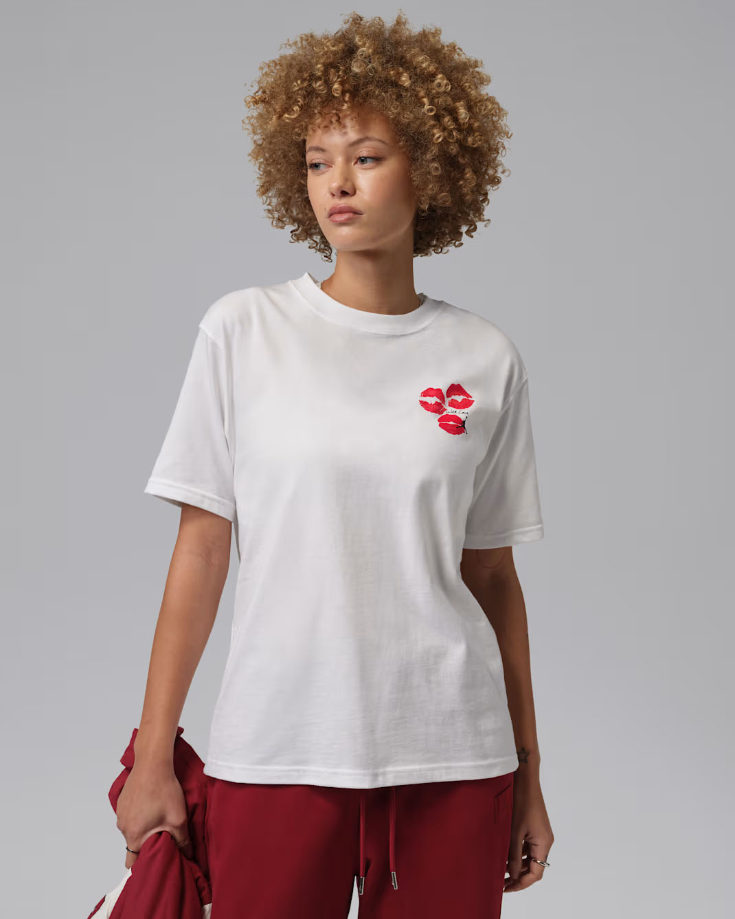 Jordan Flight With Love Valentines Day 2026 Womens T Shirt White 1