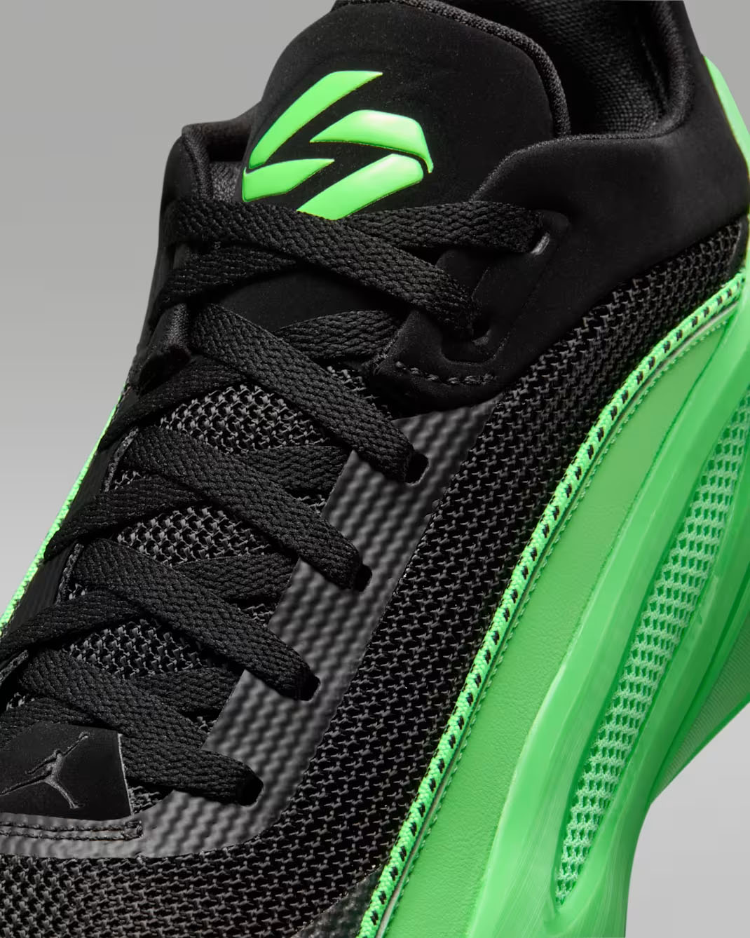 Jordan Luka 5 Venom Basketball Shoes Black Illusion Green 7