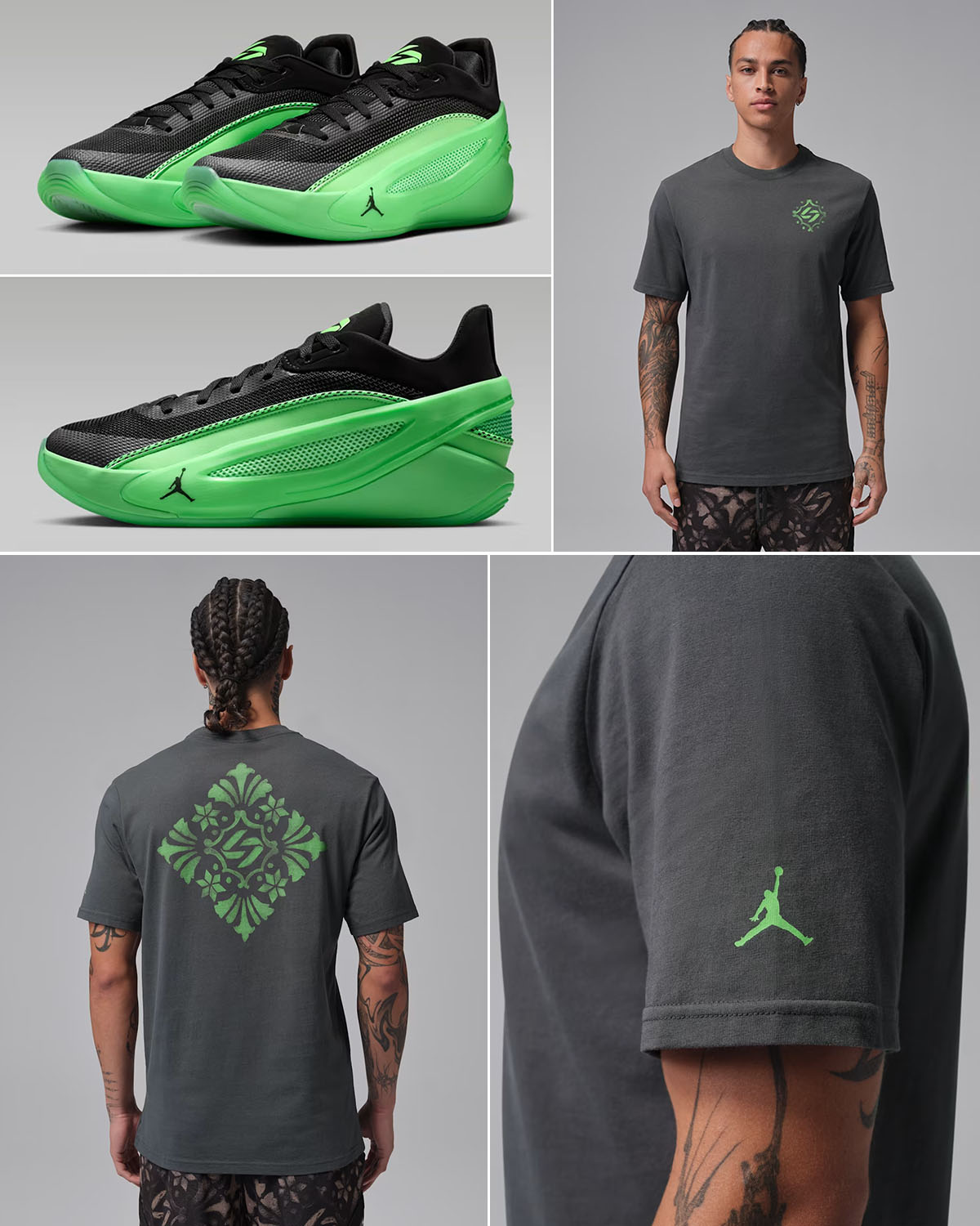 Jordan Luka 5 Venom Shoes and Shirt Outfit
