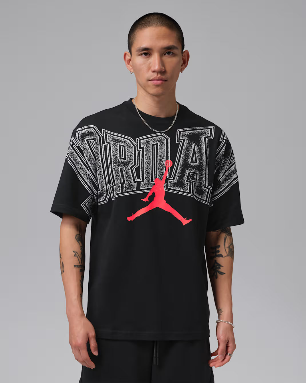 Jordan Mens Graphic T Shirt Black Infrared 23