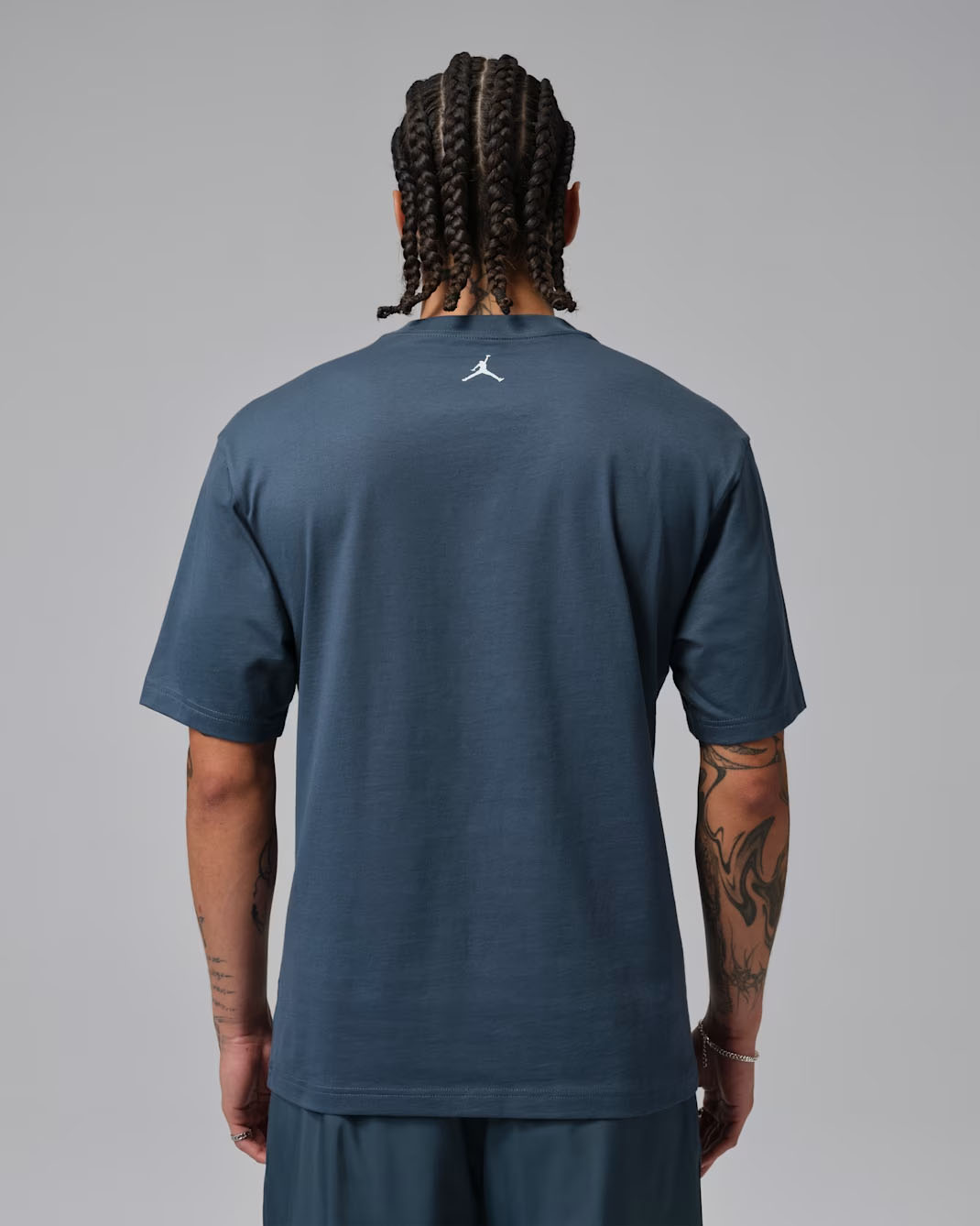 Jordan Mens Graphic T Shirt Squadron Blue White 2