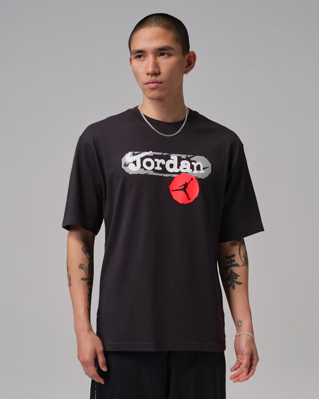 Jordan Retro Mens Graphic T Shirt Off Noir Infrared 23 1