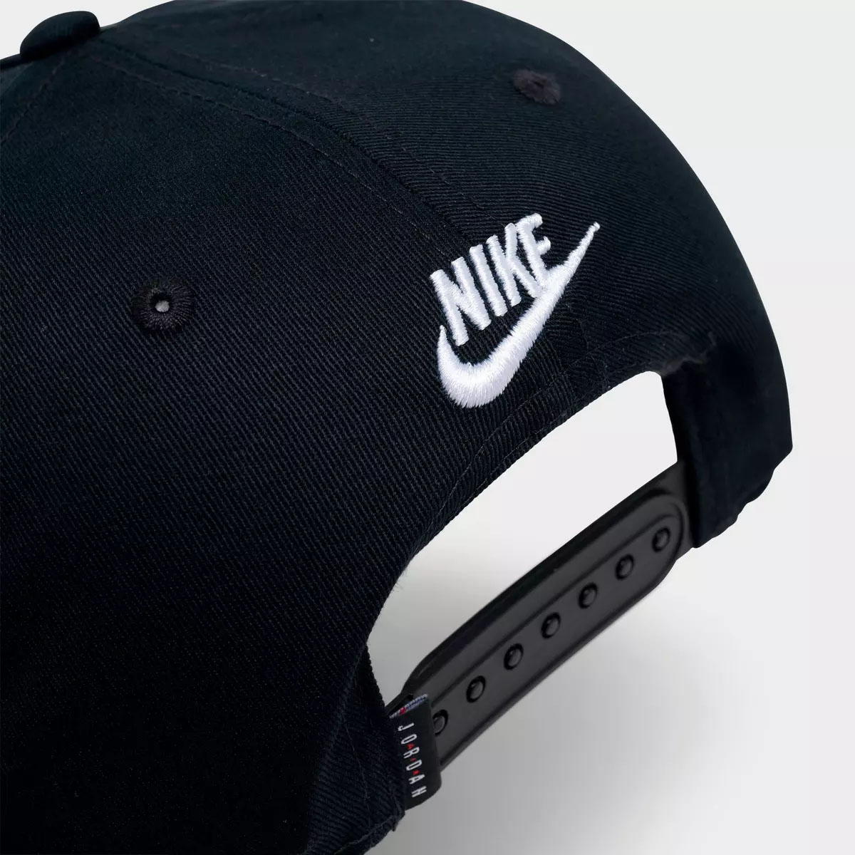 Jordan Rise Global Snapback Hat Black White Chili Red 3