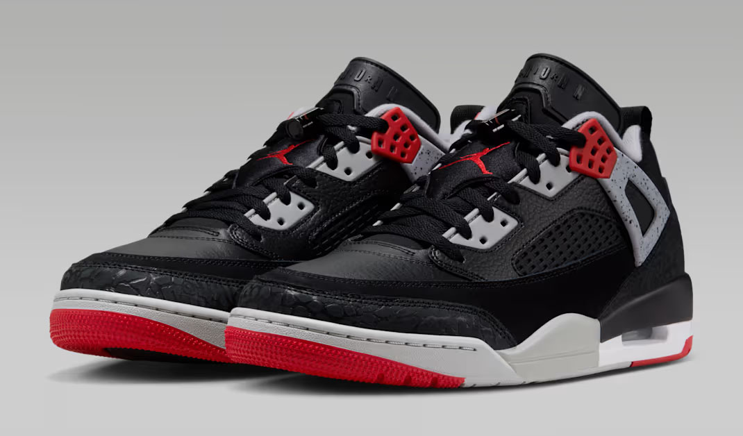 Jordan Spizike Low Black Cement Mens Shoes 1