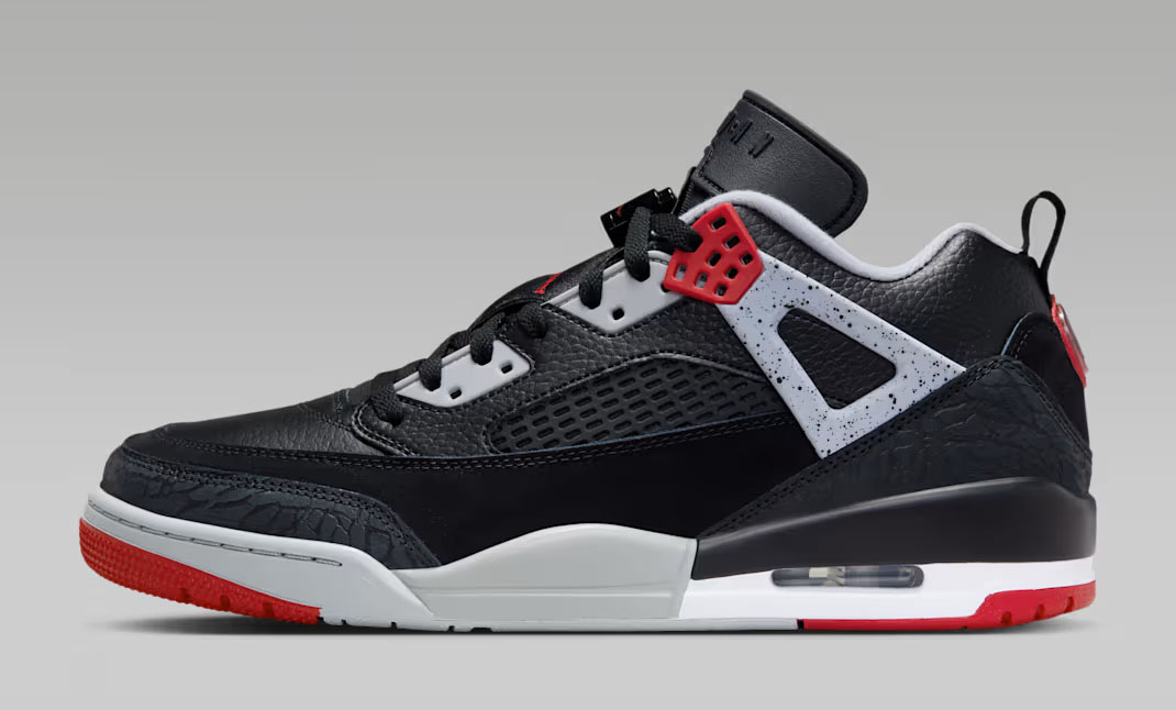 Jordan Spizike Low Black Cement Mens Shoes 2
