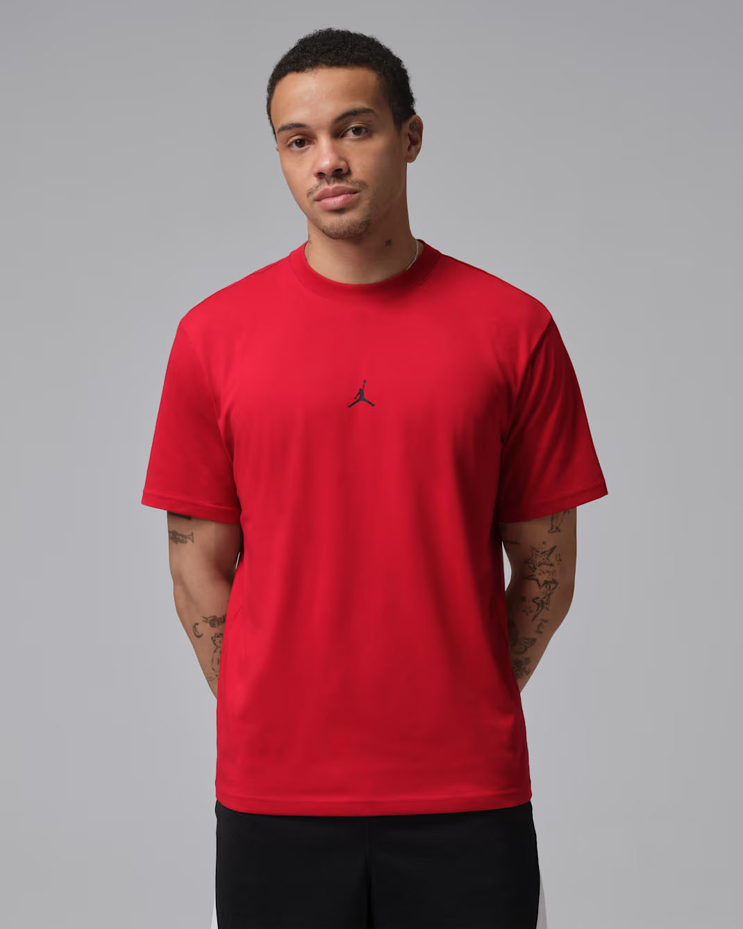 Jordan Sport Men's Dri-FIT Jumpman T-Shirt Gym Red Black