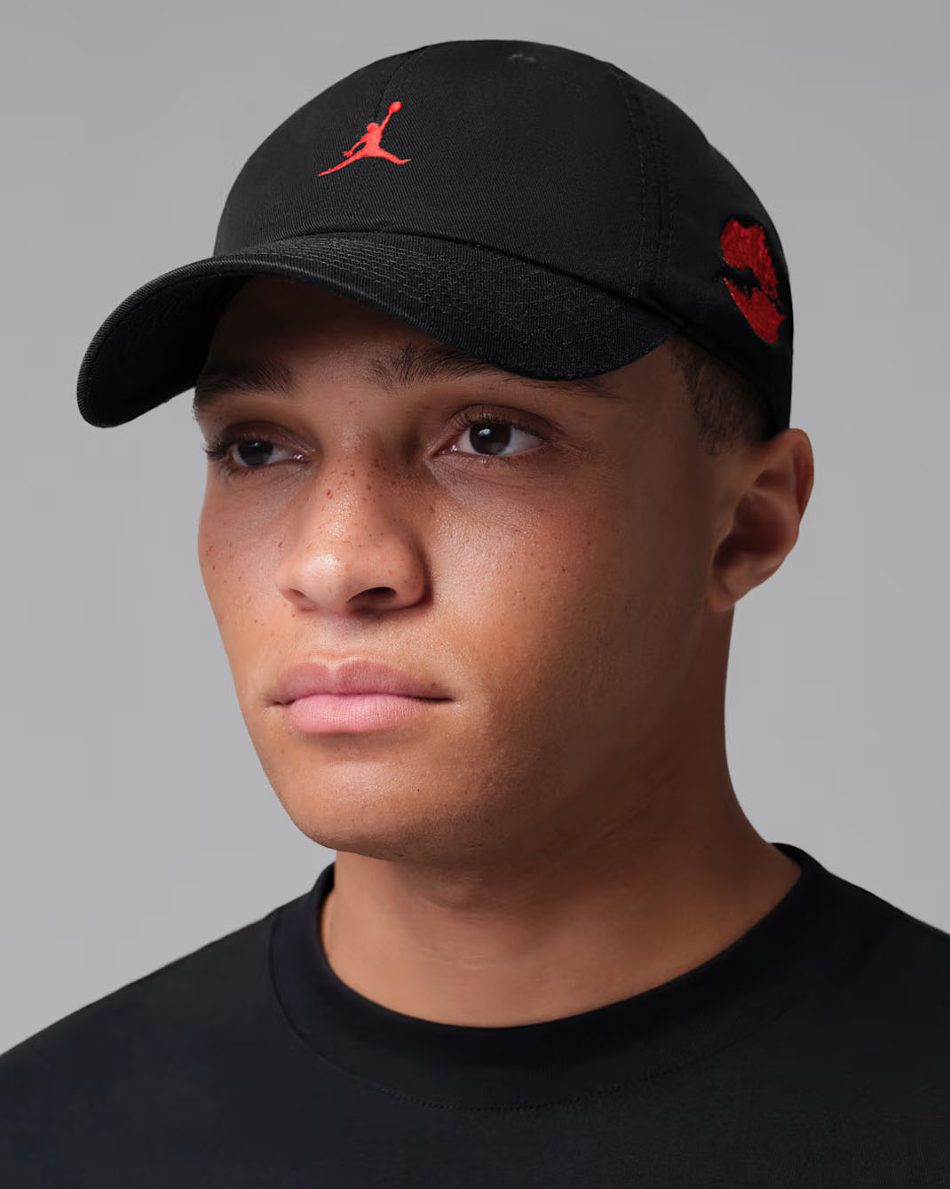 Jordan Valentines Day 2026 Club Cap Hat Black Red 1