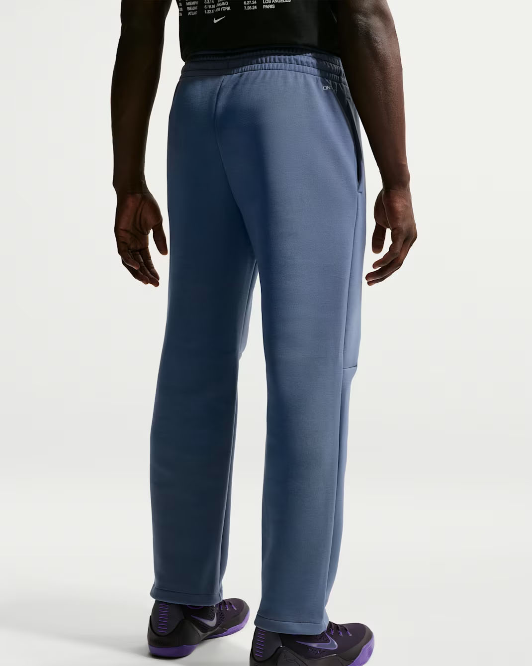 Kobe Mens Dri FIT Fleece Basketball Pants Diffused Blue 3