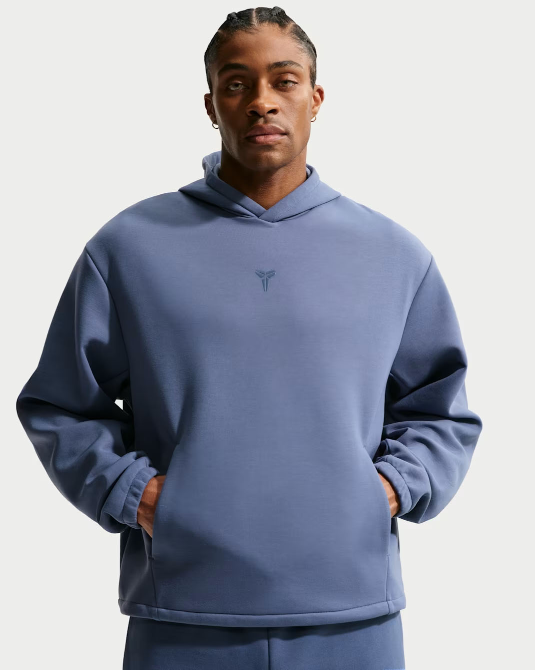 Kobe Mens Nike Dri FIT Pullover Basketball Hoodie Diffused Blue 1