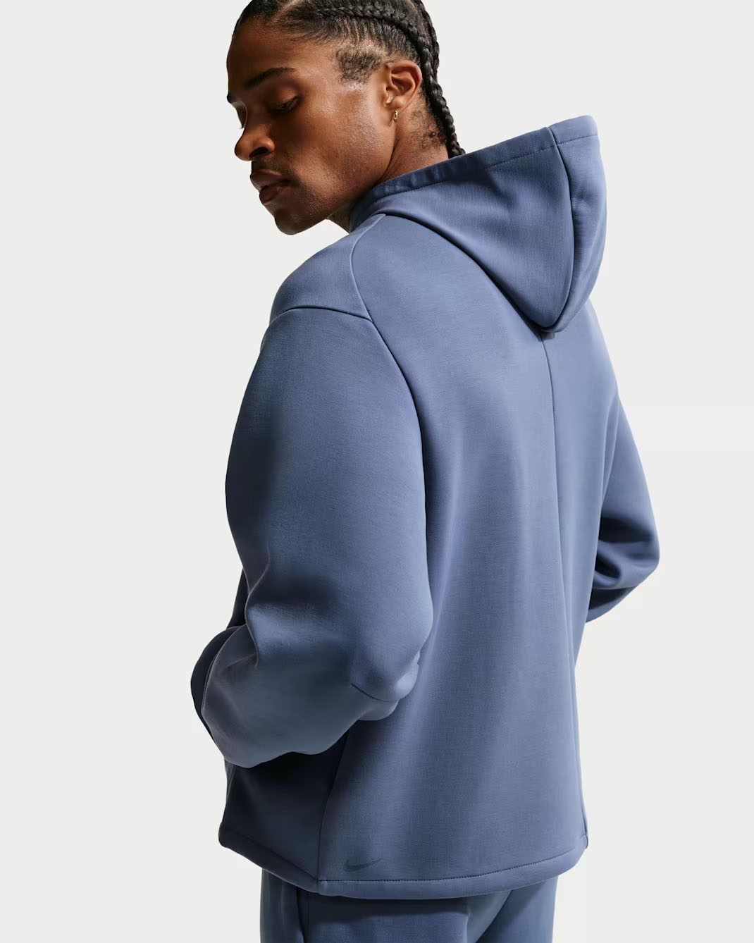 Kobe Mens Nike Dri FIT Pullover Basketball Hoodie Diffused Blue 2