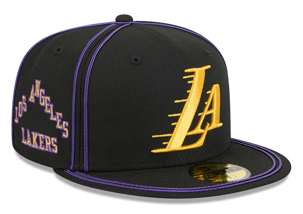 Los Angeles Lakers New Era 2025:26 City Edition Alternate 59FIFTY Fitted Hat Black 1