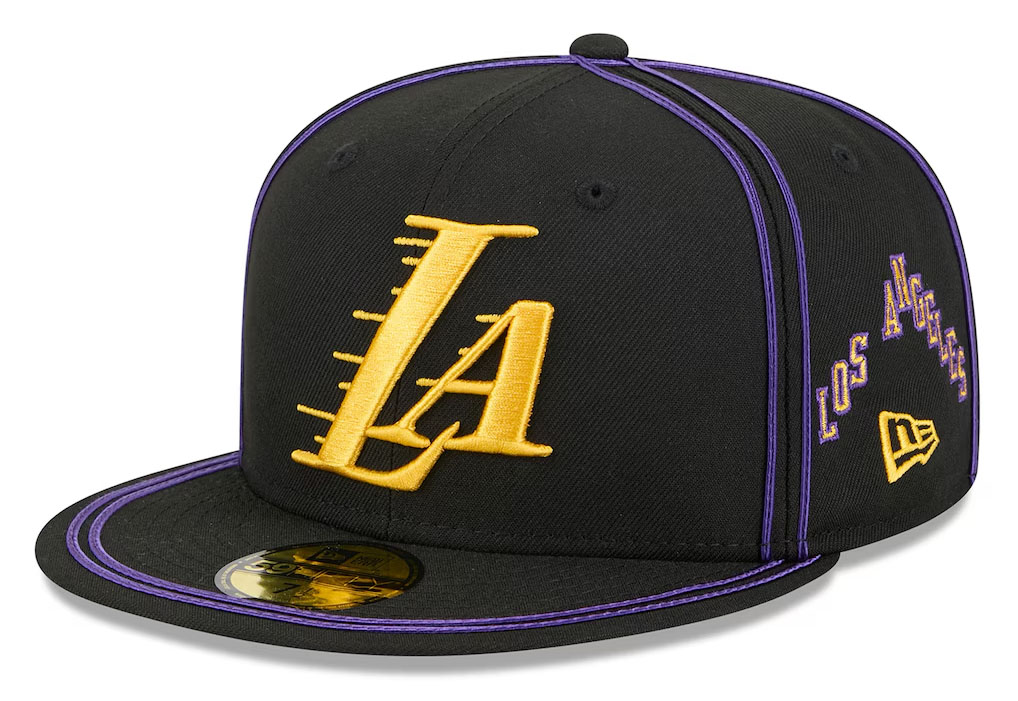 Los Angeles Lakers New Era 2025:26 City Edition Alternate 59FIFTY Fitted Hat Black 2