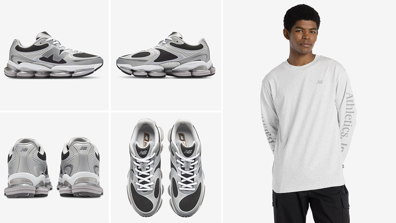 New Balance Abzorb 2000 Silver Metallic Faded Black Sneakers Outfits
