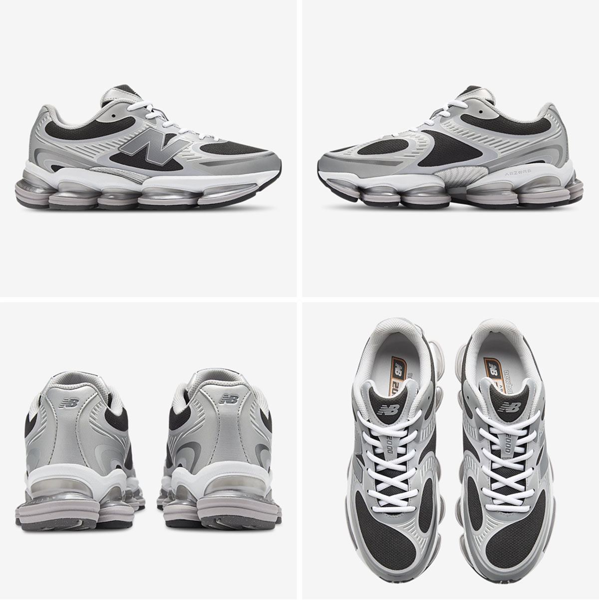 New-Balance-Abzorb-2000-Silver-Metallic-Faded-Black-White-Mens-Shoes