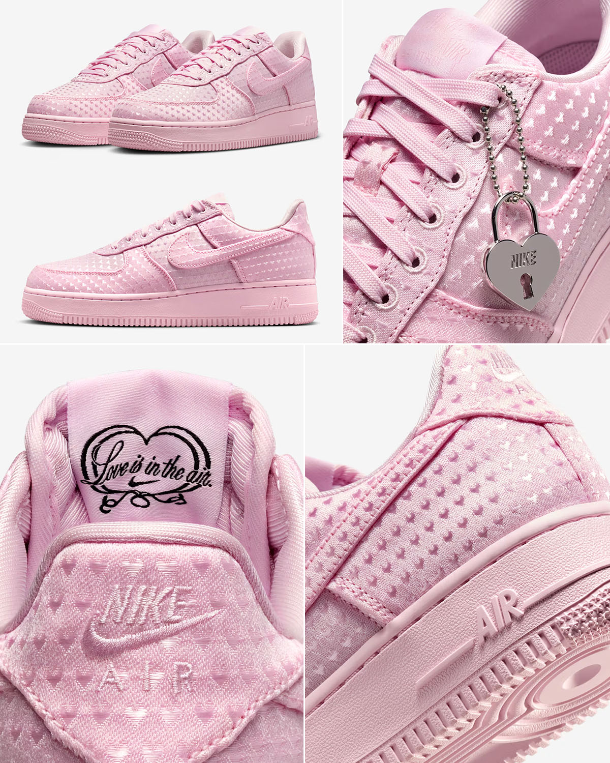 Nike Air Force 1 Low SE Valentines Day 2025 Pink Foam Womens Sneakers IQ9965-601