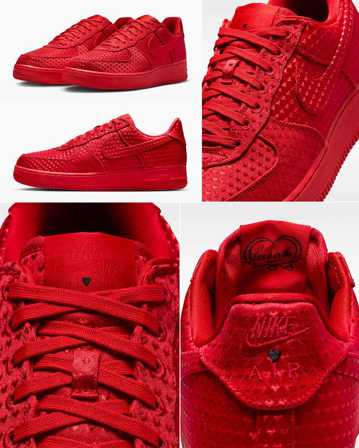 Nike Air Force 1 Low Valentines Day 2026 Red Mens Sneakers