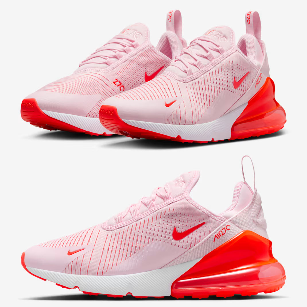 Nike Air Max 270 Valentines Day 2026 Pink Foam Bright Crimson Womens Shoes HJ3222-602