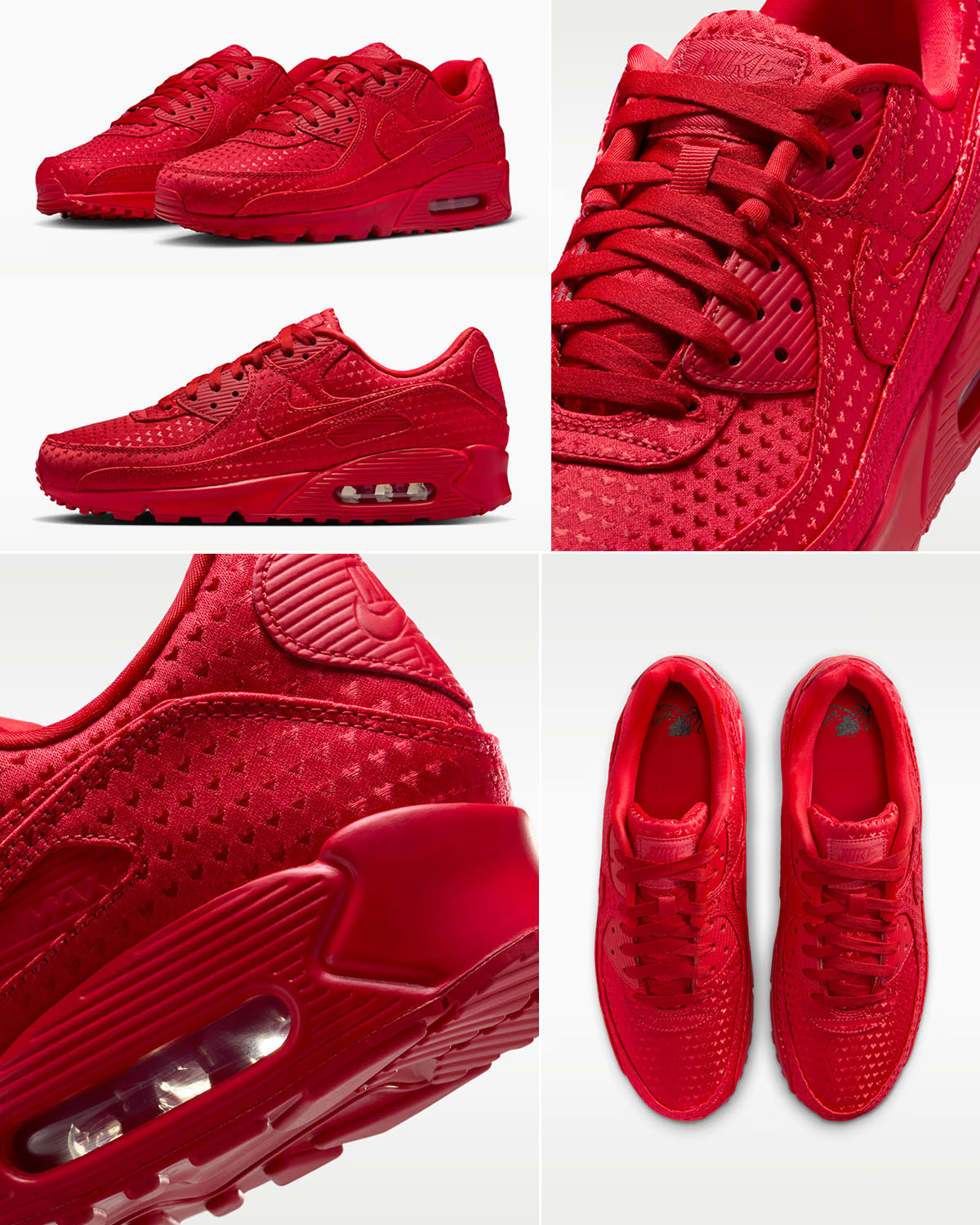 Nike Air Max 90 Valentines Day University Red Mens Sneakers