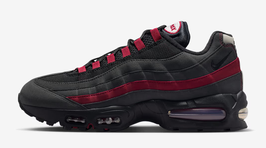 Nike Air Max 95 Black Team Crimson Mens Shoes 2