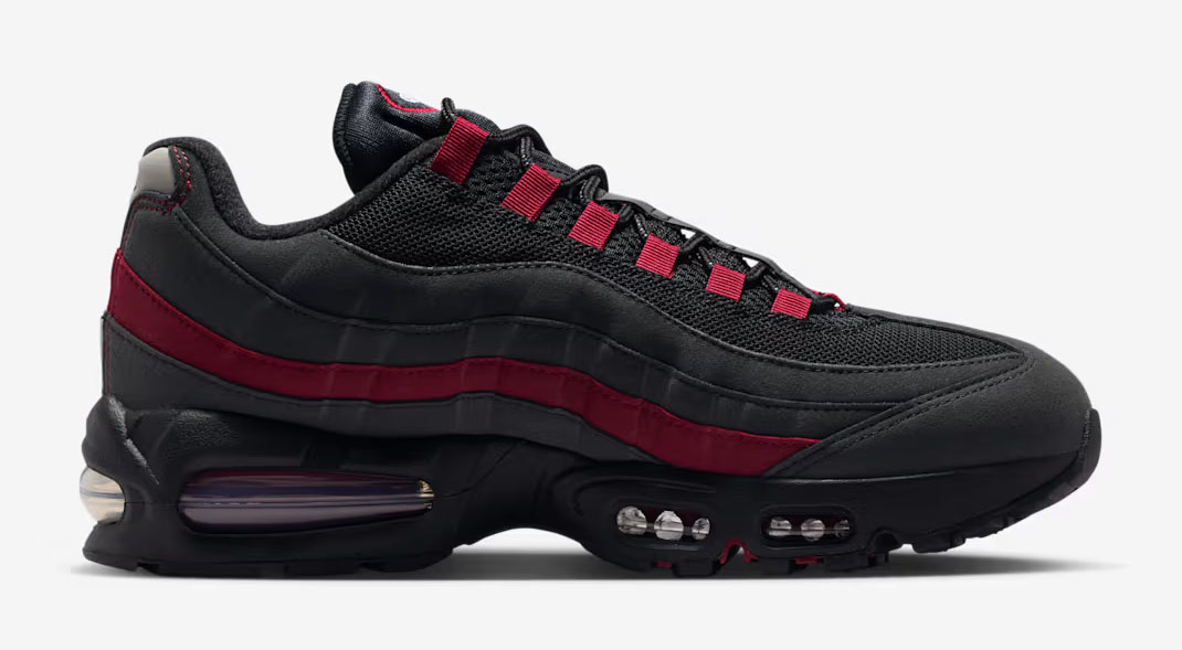 Nike Air Max 95 Black Team Crimson Mens Shoes 3