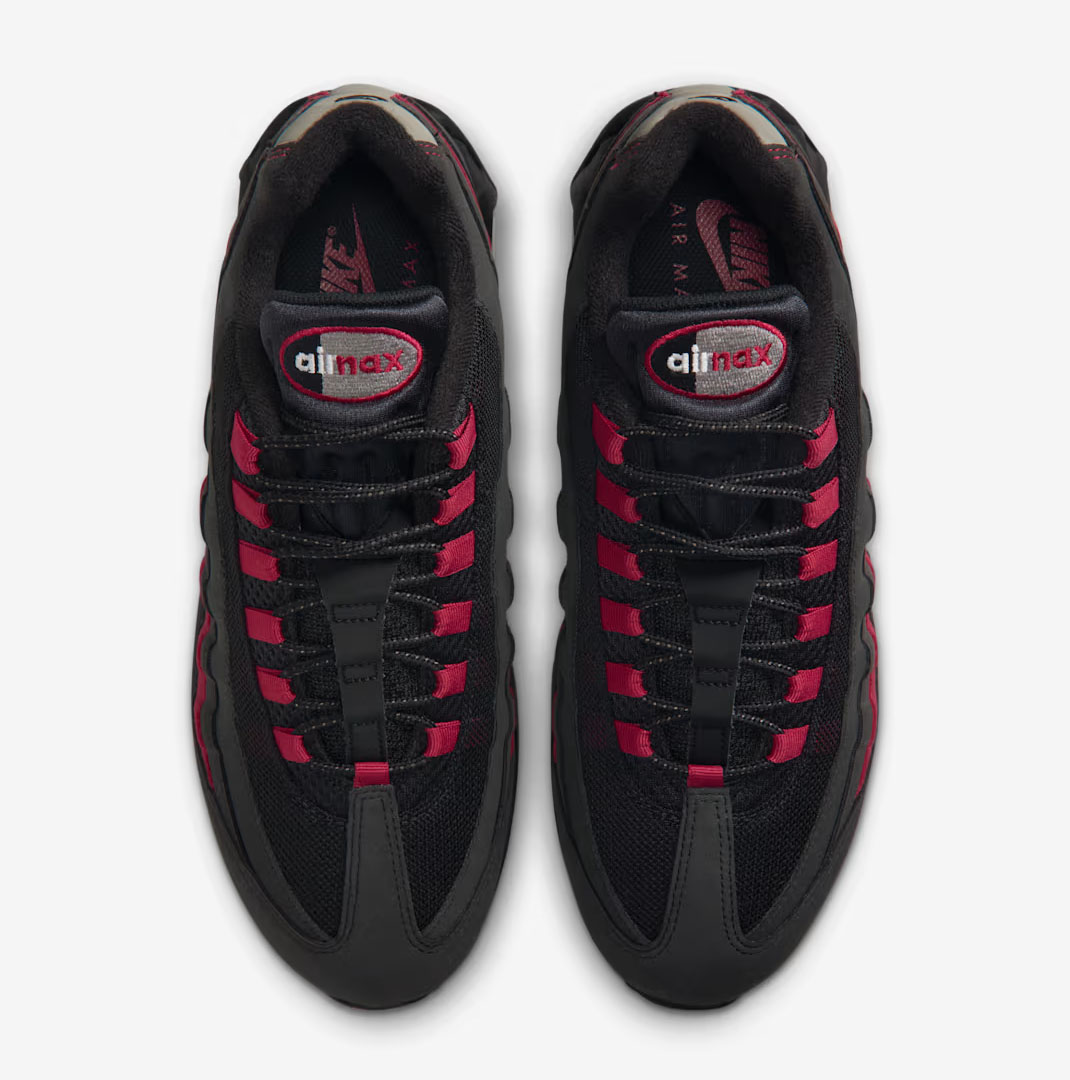 Nike Air Max 95 Black Team Crimson Mens Shoes 4
